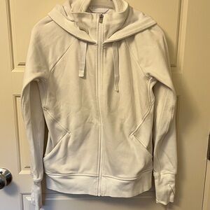 Athleta Women's White Zip Hoodie